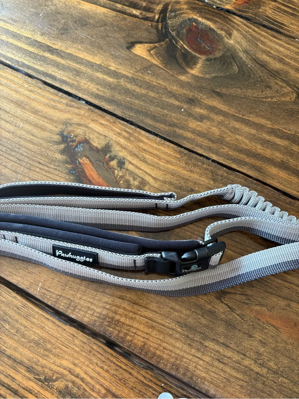 Gray Tactical Dog Leash and Collar Set